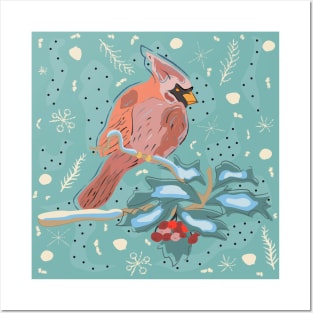 Cute cardinal Posters and Art